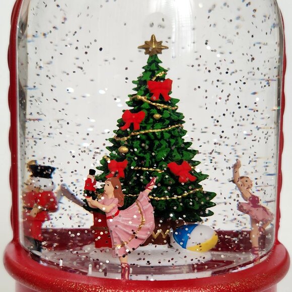 Nutcracker Ballet Christmas LED Light Up Glitter Water Lantern Snow Globe - New - Picture 8 of 10